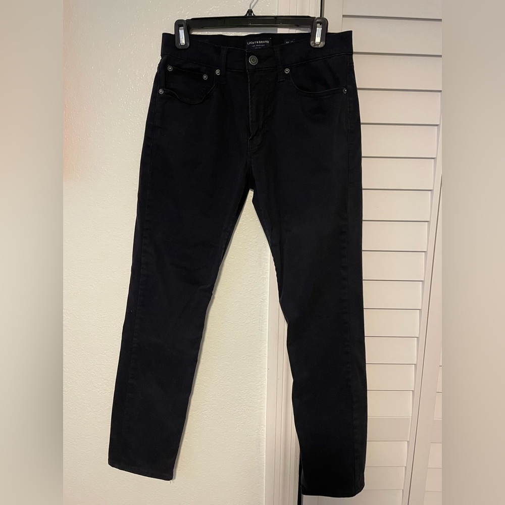 Black Lucky Brand jeans 121 slim straight 30/30